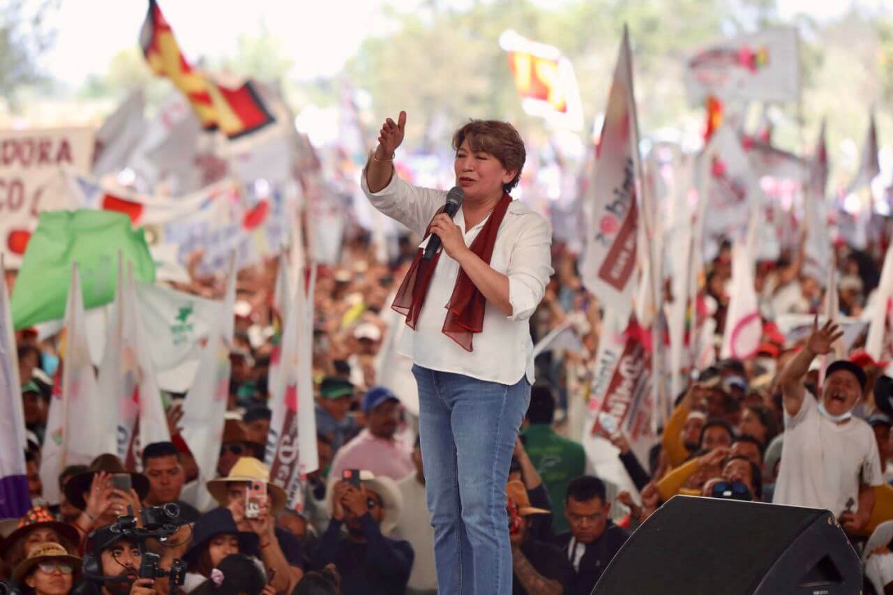 Delfina Gómez, candidata a la gubernatura del Edomex
