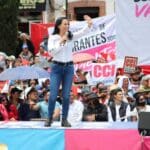 Alejandra del Moral Vela, candidata de la coalición a la gubernatura del Edomex