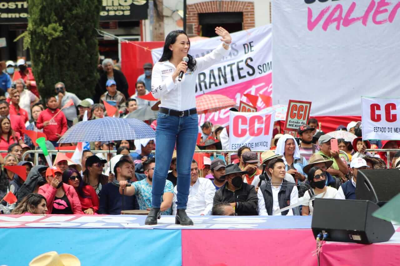 Alejandra del Moral Vela, candidata de la coalición a la gubernatura del Edomex