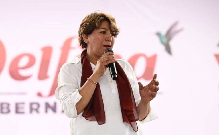 Delfina Gómez, candidata a la gubernatura del Edomex
