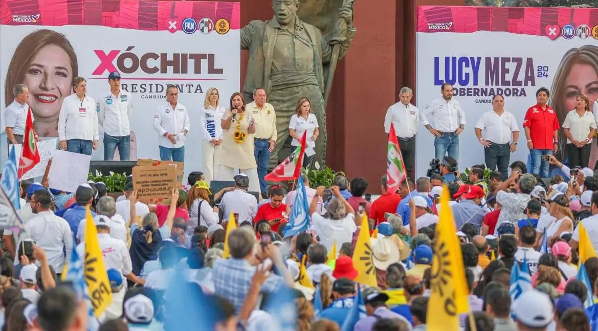 Xóchitl Gálvez en su visita a Morelos