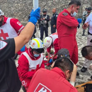Balacera en la Pirámide de la Luna en Teotihuacán