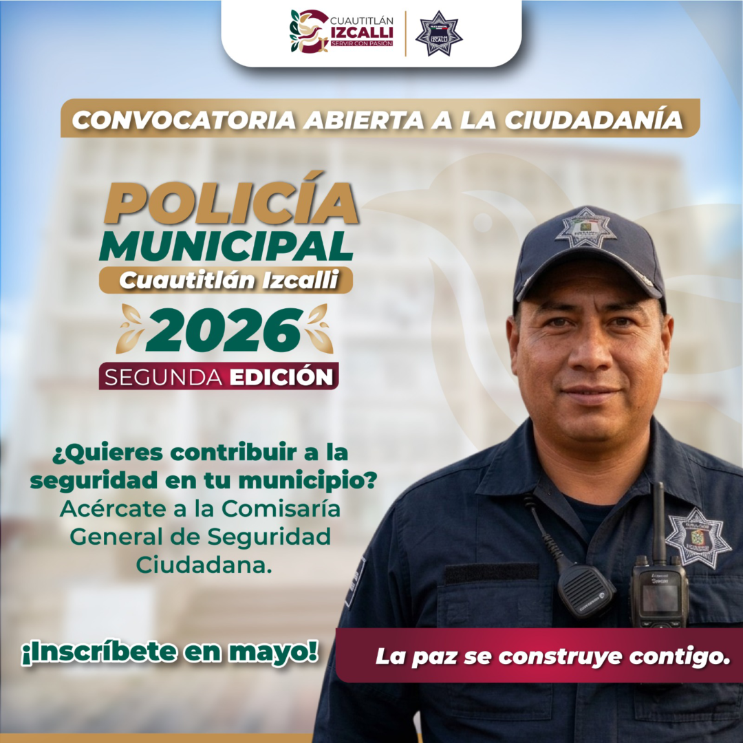 Banner Izcalli convocatoria policía