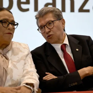 Rosa Icela Rodríguez, secretaria de Gobernación durante la plenaria del grupo parlamentario de Morena