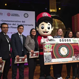 Billete conmemorativo de Lotería Nacional por el 22 aniversario de la Unidad de Inteligencia Financiera