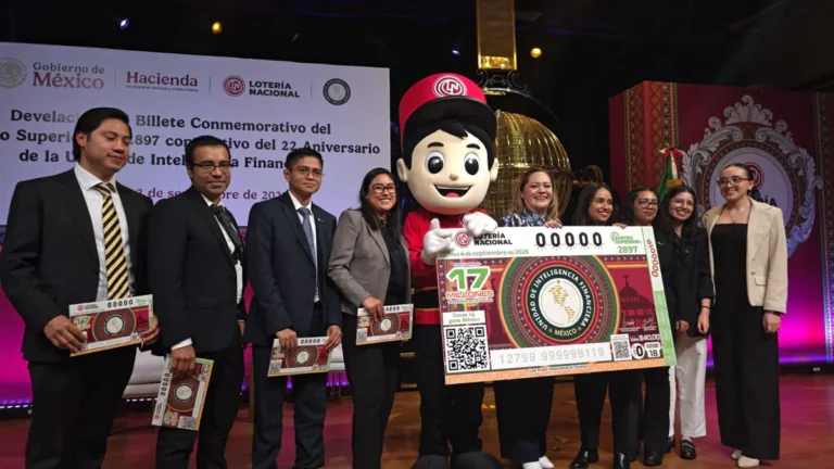 Billete conmemorativo de Lotería Nacional por el 22 aniversario de la Unidad de Inteligencia Financiera