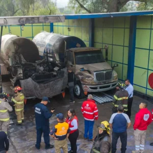 Daños ocasionados por la explosión de una gasera en la colonia Loma Bonita, Coacalco, el 13 de octubre de 2026.