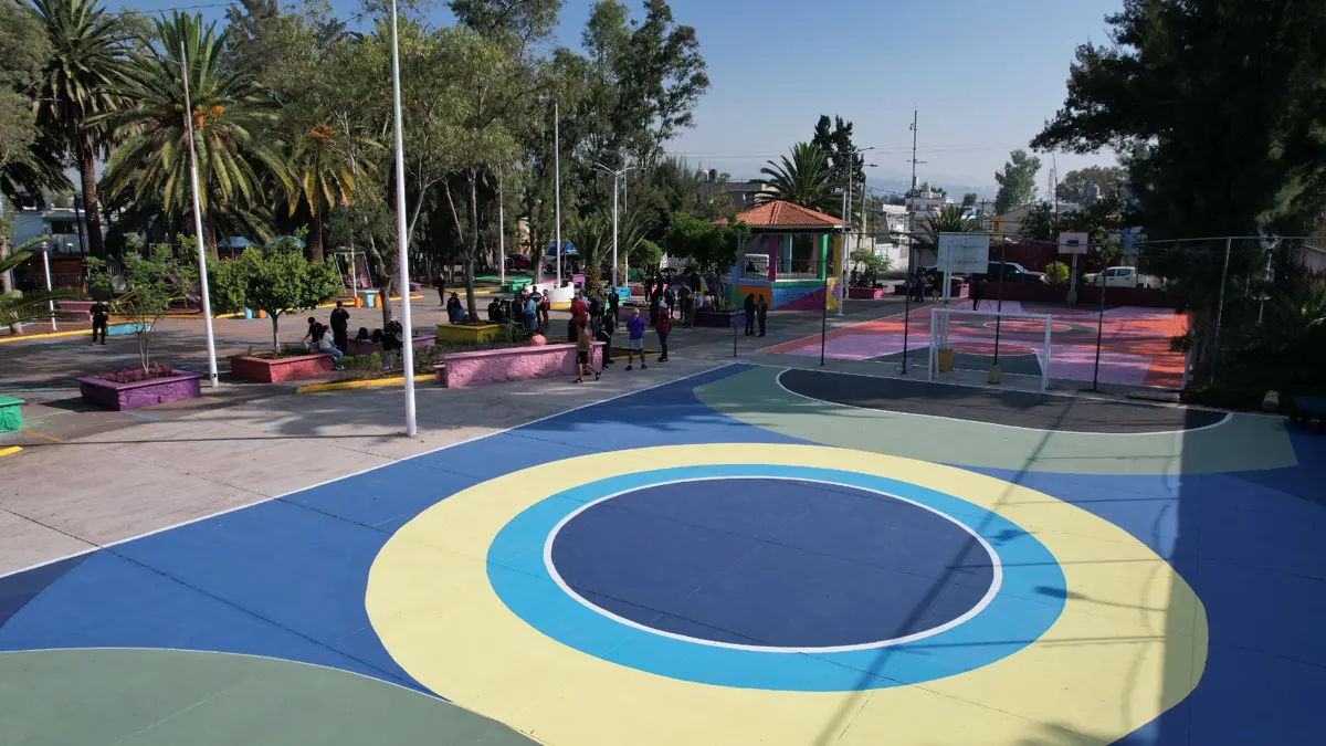 Parque lineal y sendero seguro de avenida Pichardo Pagaza, en Ecatepec, Estado de México.